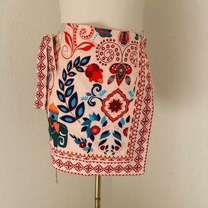 Amazon Women's Floral Swim Sarong Wrap Skirt